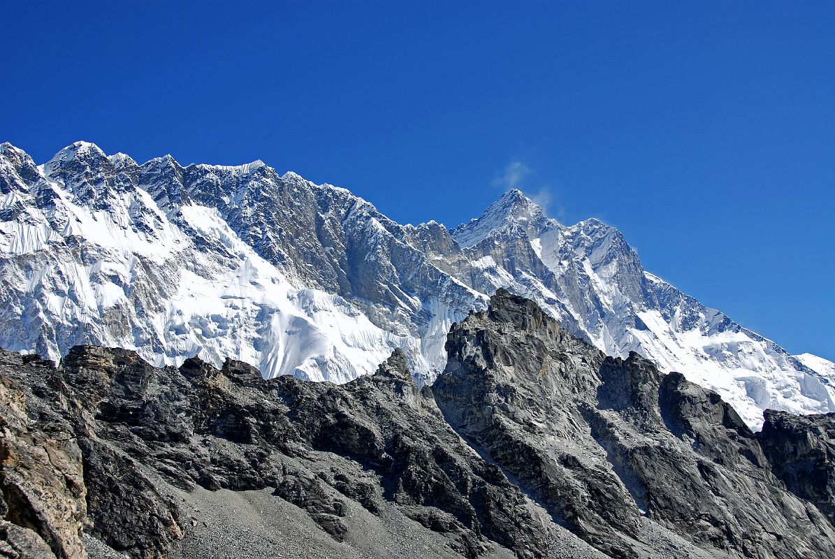 Kongma La 10 Nuptse South Face, Lhotse West Face, Lhotse South Face, Lhotse Shar, And Shartse